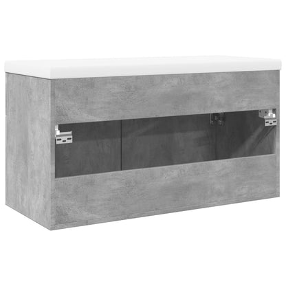 Mobile da Bagno con Lavabo Integrato Grigio Cemento | homemem39