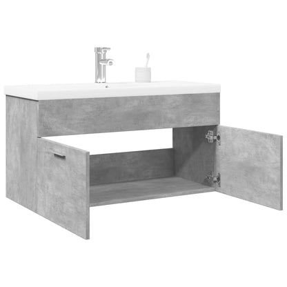 Mobile da Bagno con Lavabo Integrato Grigio Cemento | homemem39
