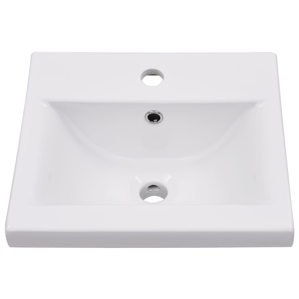 Set Mobili da Bagno 5 pz Grigio Cemento in Legno Multistrato