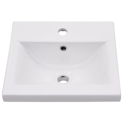 Set Mobili da Bagno 5 pz Grigio Cemento in Legno Multistrato
