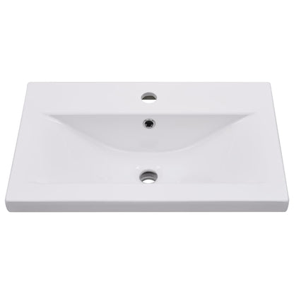 Set Mobili da Bagno 5 pz Grigio Cemento in Legno Multistrato
