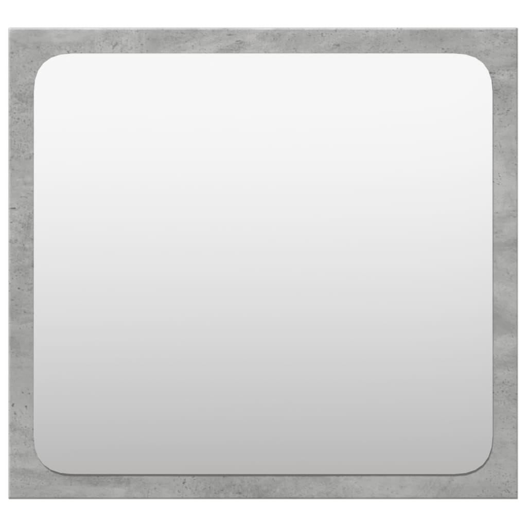 Set Mobili da Bagno 4 pz Grigio Cemento in Legno Multistrato