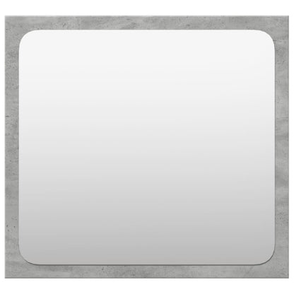 Set Mobili da Bagno 4 pz Grigio Cemento in Legno Multistrato