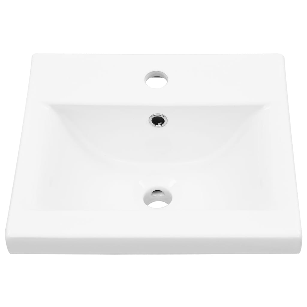 Set Mobili da Bagno 4 pz Grigio Cemento in Legno Multistrato