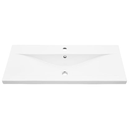 Set Mobili da Bagno 4 pz Grigio Cemento in Legno Multistrato