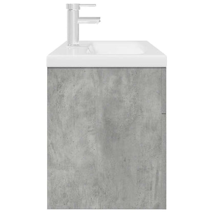 Mobile da Bagno con Lavabo Integrato e Rubinetto Grigio Cemento | homemem39