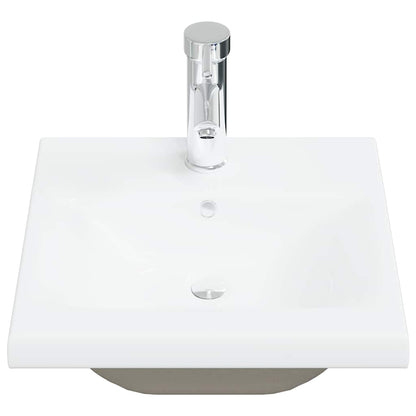 Set Mobili da Bagno 4 pz Grigio Cemento in Legno Multistrato | homemem39