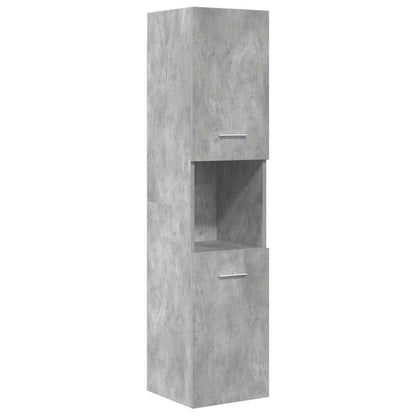 Set Mobili da Bagno 5 pz Grigio Cemento in Legno Multistrato | homemem39