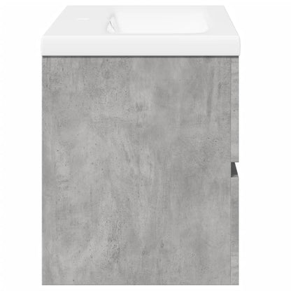 Set Mobili da Bagno 2 pz Grigio Cemento in Legno Multistrato | homemem39