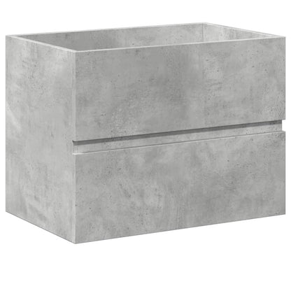 Set Mobili da Bagno 2 pz Grigio Cemento in Legno Multistrato | homemem39