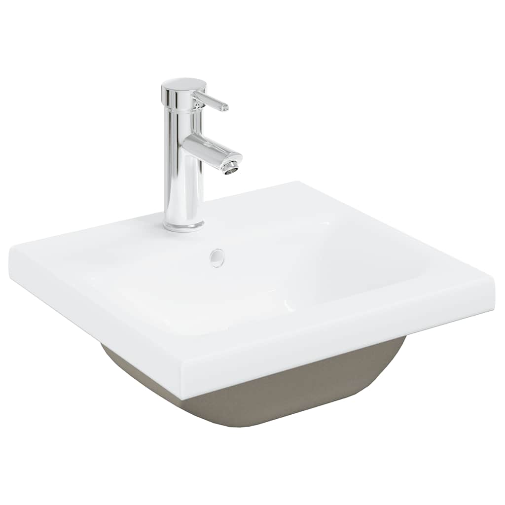 Set Mobili da Bagno 2 pz Grigio Cemento in Legno Multistrato | homemem39
