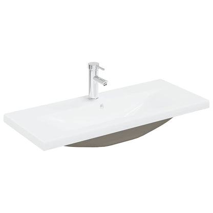 Set Mobili da Bagno 2 pz Grigio Cemento in Legno Multistrato | homemem39