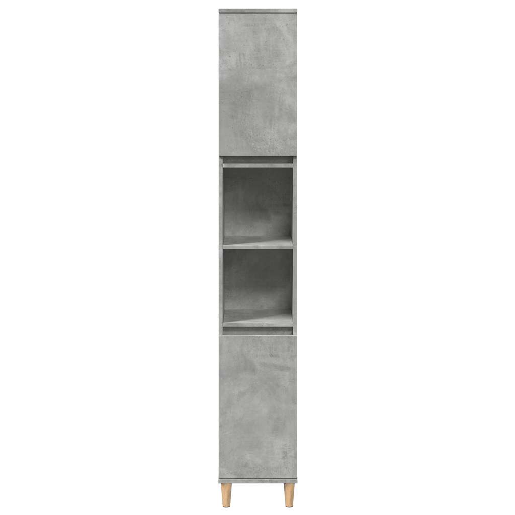 Set Mobili da Bagno 3 pz Grigio Cemento in Legno Multistrato | homemem39