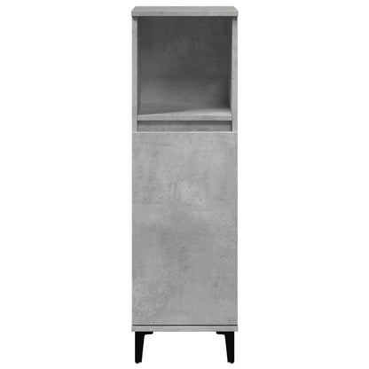 Set Mobili da Bagno 3 pz Grigio Cemento in Legno Multistrato | homemem39