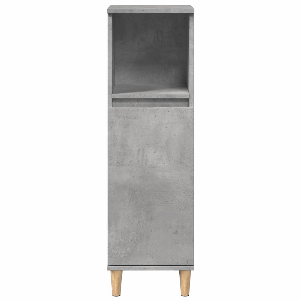 Set Mobili da Bagno 3 pz Grigio Cemento in Legno Multistrato | homemem39