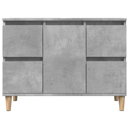Set Mobili da Bagno 3 pz Grigio Cemento in Legno Multistrato | homemem39
