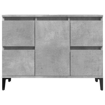 Set Mobili da Bagno 3 pz Grigio Cemento in Legno Multistrato | homemem39