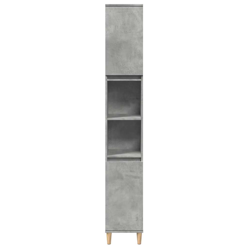 Set Mobili da Bagno 3 pz Grigio Cemento in Legno Multistrato | homemem39