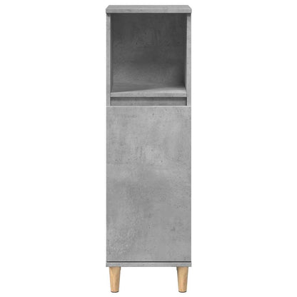 Set Mobili da Bagno 3 pz Grigio Cemento in Legno Multistrato | homemem39