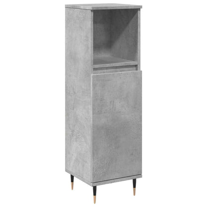 Set Mobili da Bagno 3 pz Grigio Cemento in Legno Multistrato | homemem39