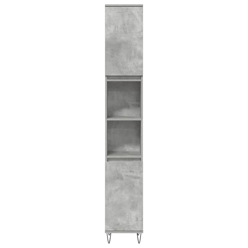 Set Mobili da Bagno 3 pz Grigio Cemento in Legno Multistrato | homemem39