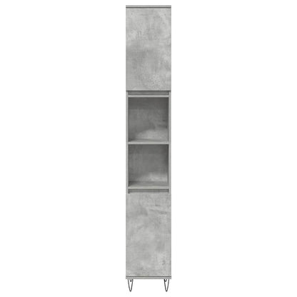Set Mobili da Bagno 3 pz Grigio Cemento in Legno Multistrato | homemem39