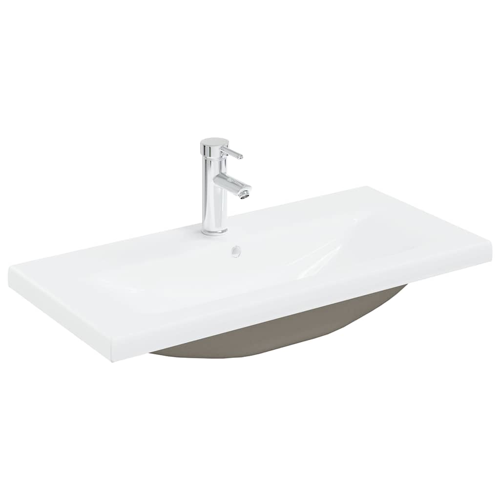 Set Mobili da Bagno 2 pz Rovere Sonoma in Legno Multistrato