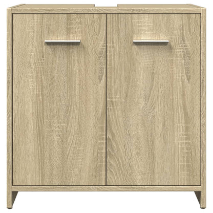 Set Mobili da Bagno 4 pz Rovere Sonoma in Legno Multistrato | homemem39