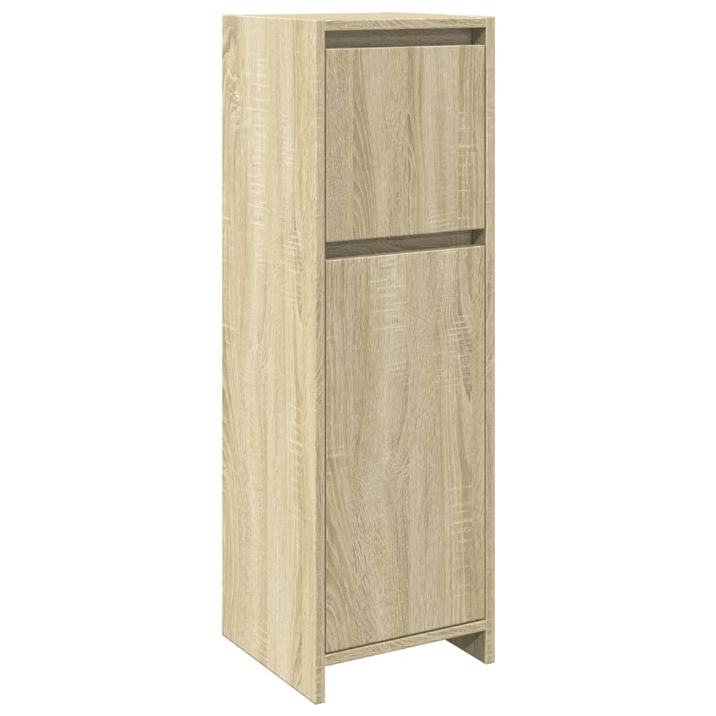 Set Mobili da Bagno 4 pz Rovere Sonoma in Legno Multistrato | homemem39