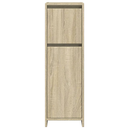 Set Mobili da Bagno 4 pz Rovere Sonoma in Legno Multistrato | homemem39