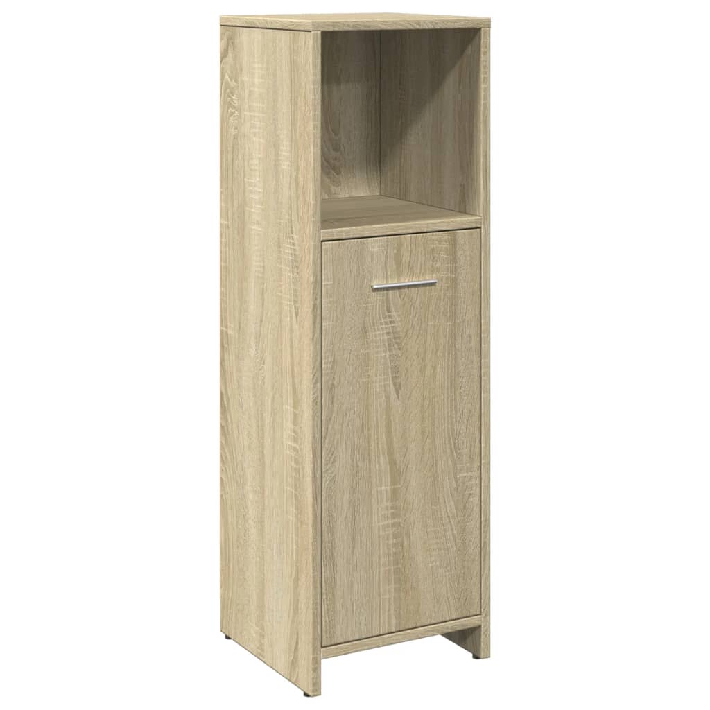 Set Mobili da Bagno 3 pz Rovere Sonoma in Legno Multistrato | homemem39