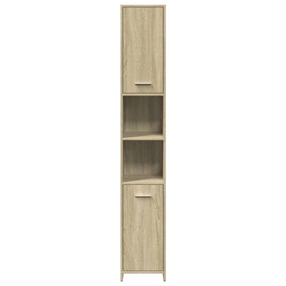 Set Mobili da Bagno 3 pz Rovere Sonoma in Legno Multistrato | homemem39