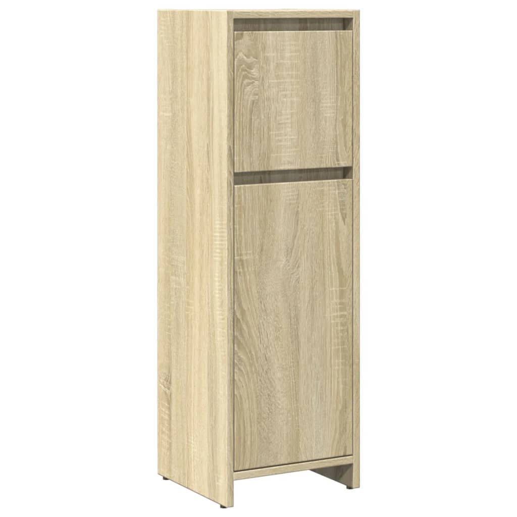 Set Mobili da Bagno 3 pz Rovere Sonoma in Legno Multistrato | homemem39