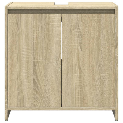 Set Mobili da Bagno 3 pz Rovere Sonoma in Legno Multistrato | homemem39