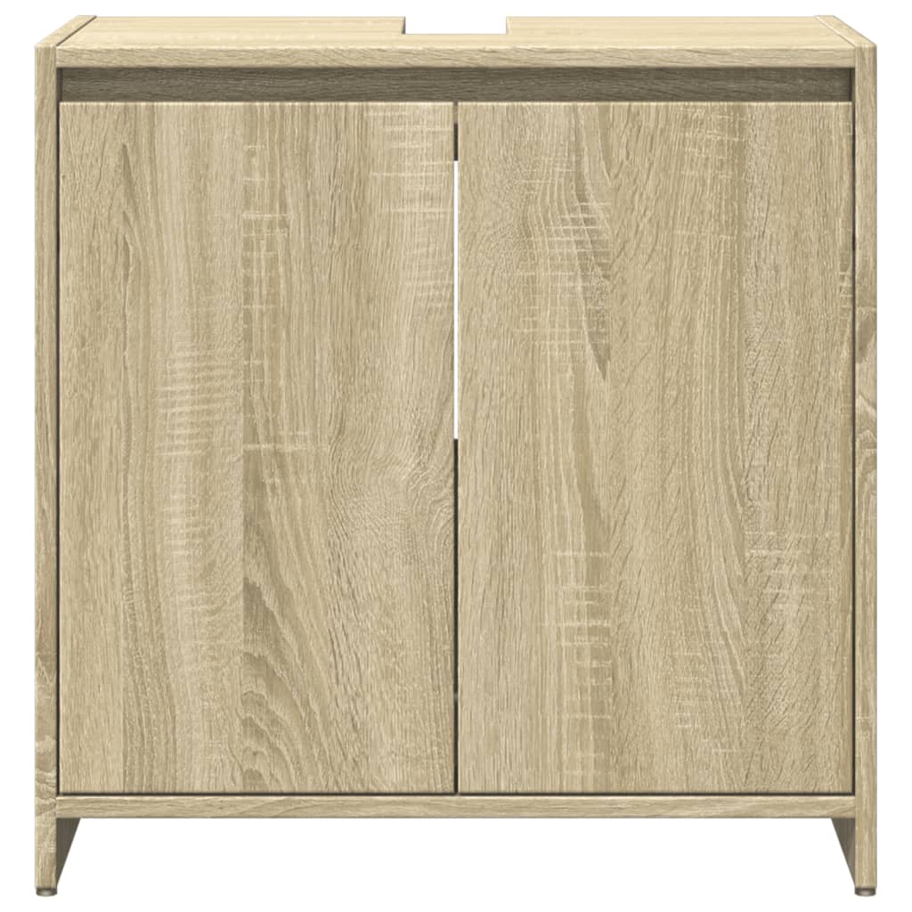 Set Mobili da Bagno 3 pz Rovere Sonoma in Legno Multistrato | homemem39