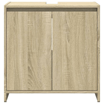 Set Mobili da Bagno 3 pz Rovere Sonoma in Legno Multistrato | homemem39
