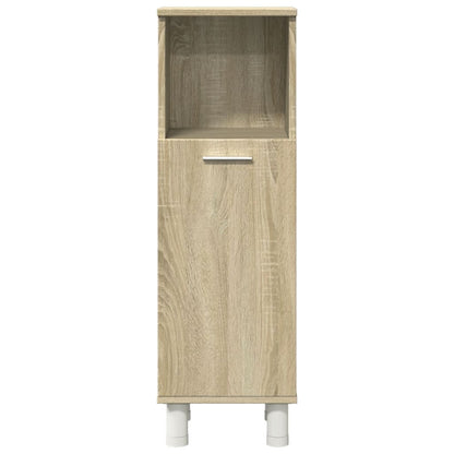 Set Mobili da Bagno 3 pz Rovere Sonoma in Legno Multistrato