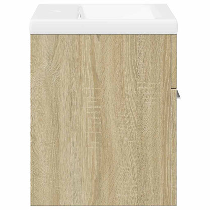 Set Mobili da Bagno 2 pz Rovere Sonoma in Legno Multistrato | homemem39