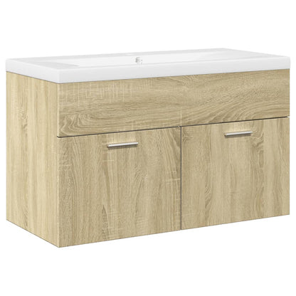 Mobile da Bagno con Lavabo Integrato Rovere Sonoma | homemem39