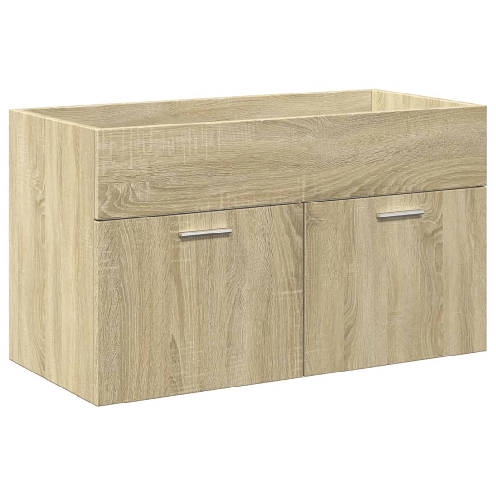 Mobile da Bagno con Lavabo Integrato Rovere Sonoma | homemem39