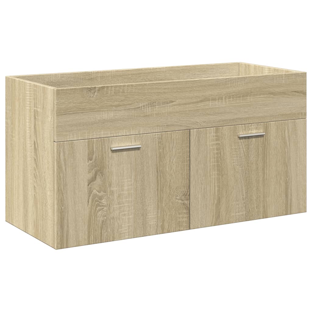 Mobile da Bagno con Lavabo Integrato Rovere Sonoma | homemem39