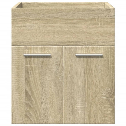 Set Mobili da Bagno 3 pz Rovere Sonoma in Legno Multistrato | homemem39