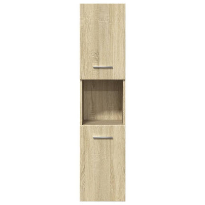 Set Mobili da Bagno 4 pz Rovere Sonoma in Legno Multistrato | homemem39