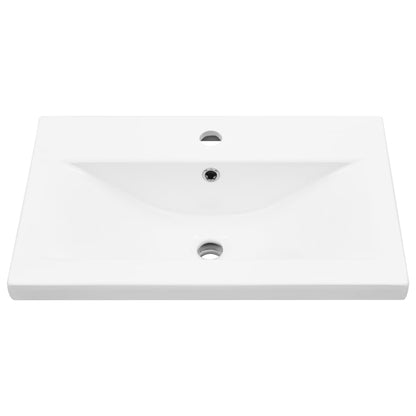 Set Mobili da Bagno 4 pz Rovere Sonoma in Legno Multistrato