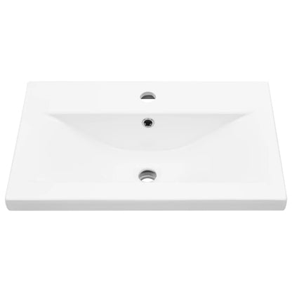 Set Mobili da Bagno 4 pz Rovere Sonoma in Legno Multistrato