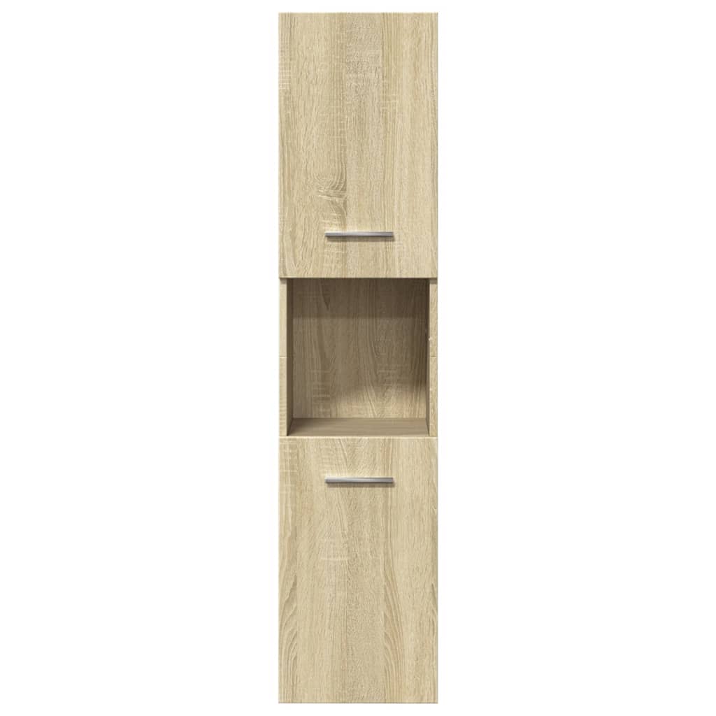 Set Mobili da Bagno 5 pz Rovere Sonoma in Legno Multistrato | homemem39