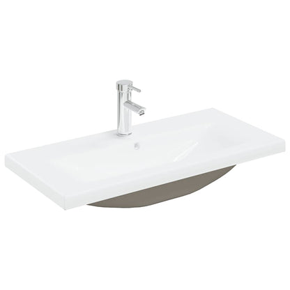 Mobile da Bagno con Lavabo Integrato e Rubinetto Rovere Sonoma | homemem39