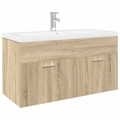 Mobile da Bagno con Lavabo Integrato Rovere Sonoma | homemem39