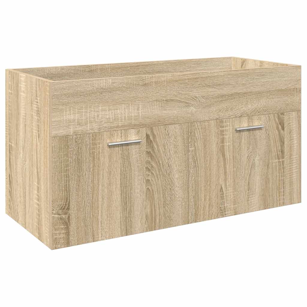 Mobile da Bagno con Lavabo Integrato Rovere Sonoma | homemem39