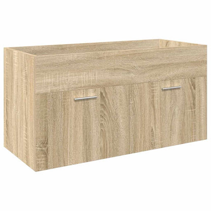 Mobile da Bagno con Lavabo Integrato Rovere Sonoma | homemem39
